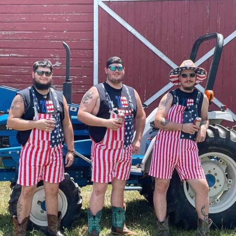 American Flag Overalls