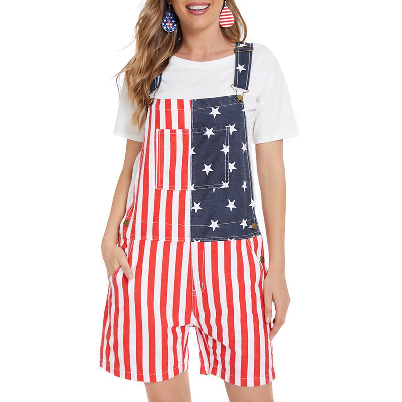 American Flag Overalls