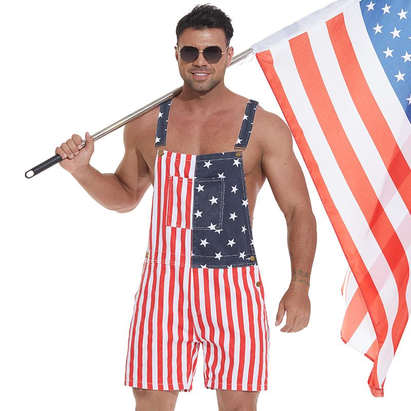 American Flag Overalls